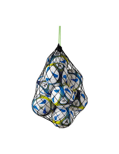 ERIMA Ballnetz für 10 Bälle schwarz/green – Vorderansicht