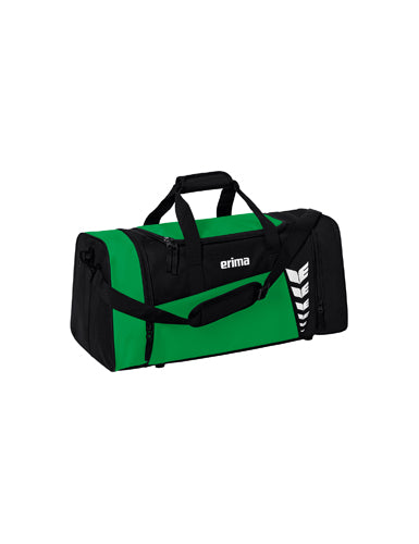 ERIMA SIX WINGS Sporttasche smaragd/schwarz – Vorderansicht