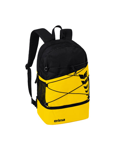ERIMA SIX WINGS Rucksack gelb/schwarz – Vorderansicht