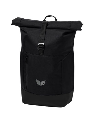 ERIMA Rolltop Backpack schwarz – Vorderansicht