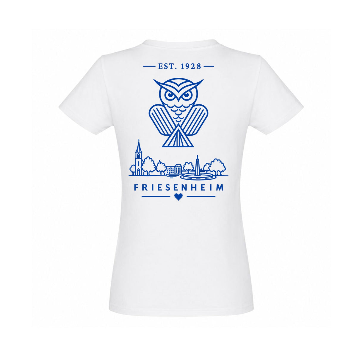 KG Eule 1928 Jubiläumsshirt SOL'S Imperial Damen – weiß – Rückseite