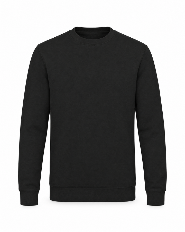Sweatshirt Just Hoods schwarz – Vorderansicht