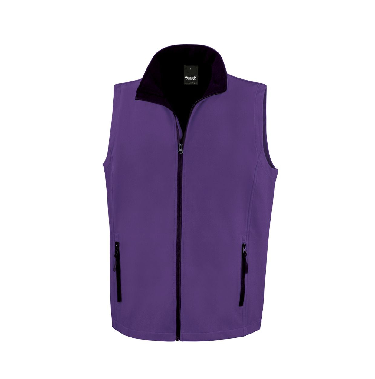 Softshell Bodywarmer Result Lila Vorderseite