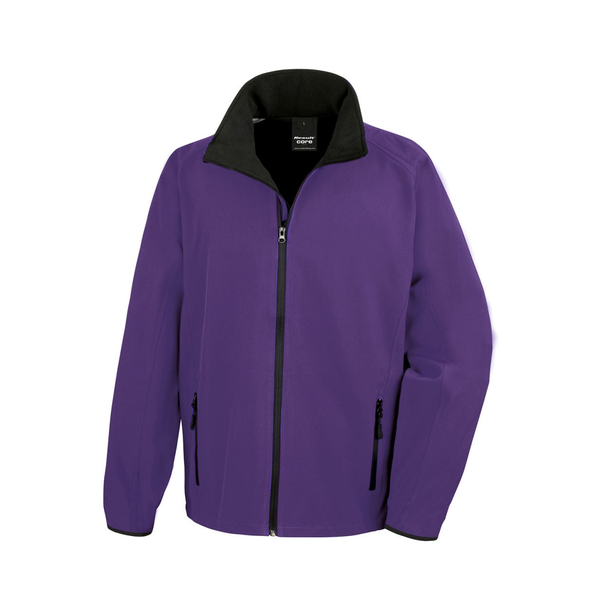 Softshelljacke Core Result Lila Vorderseite