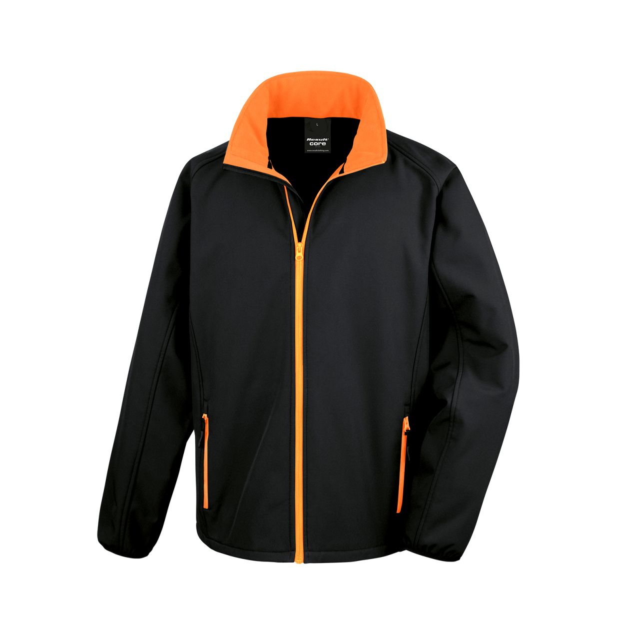 Softshelljacke Core Result Schwarz/Orange Vorderseite