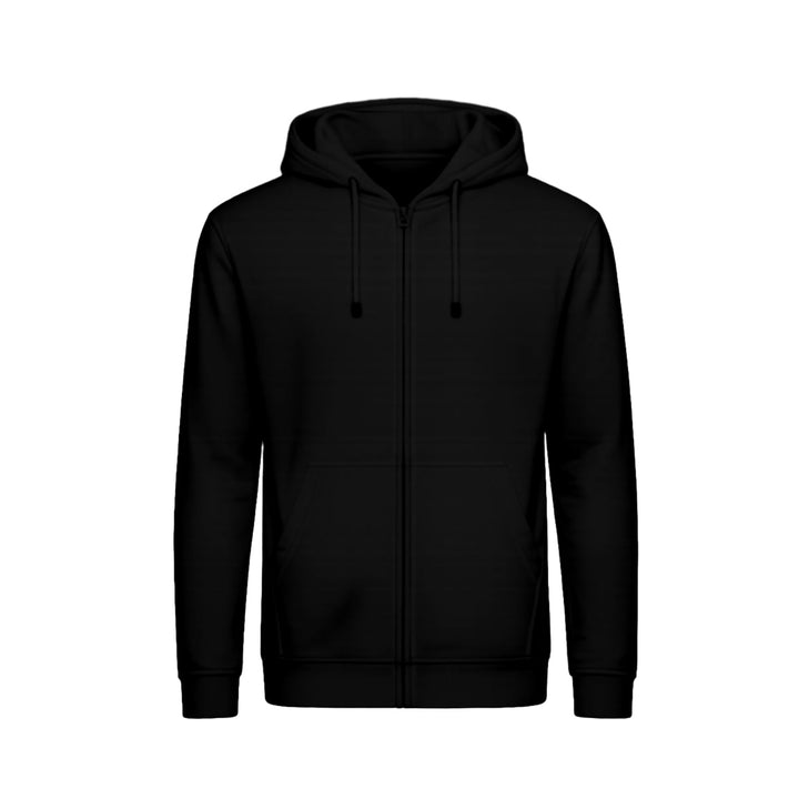 Hoodiejacke Heavy BYB schwarz – Vorderansicht