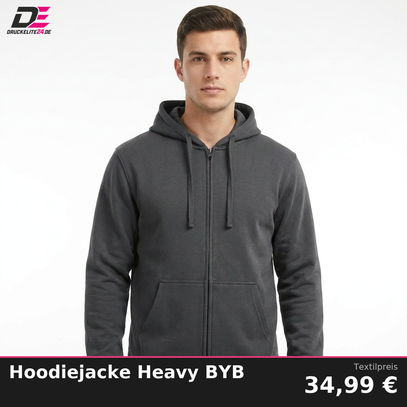 Hoodiejacke Build Your Brand BY012