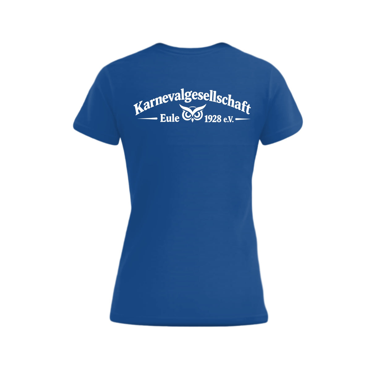 KG Eule Basic T-Shirt Promodoro Premium Damen – Royal – Rückseite