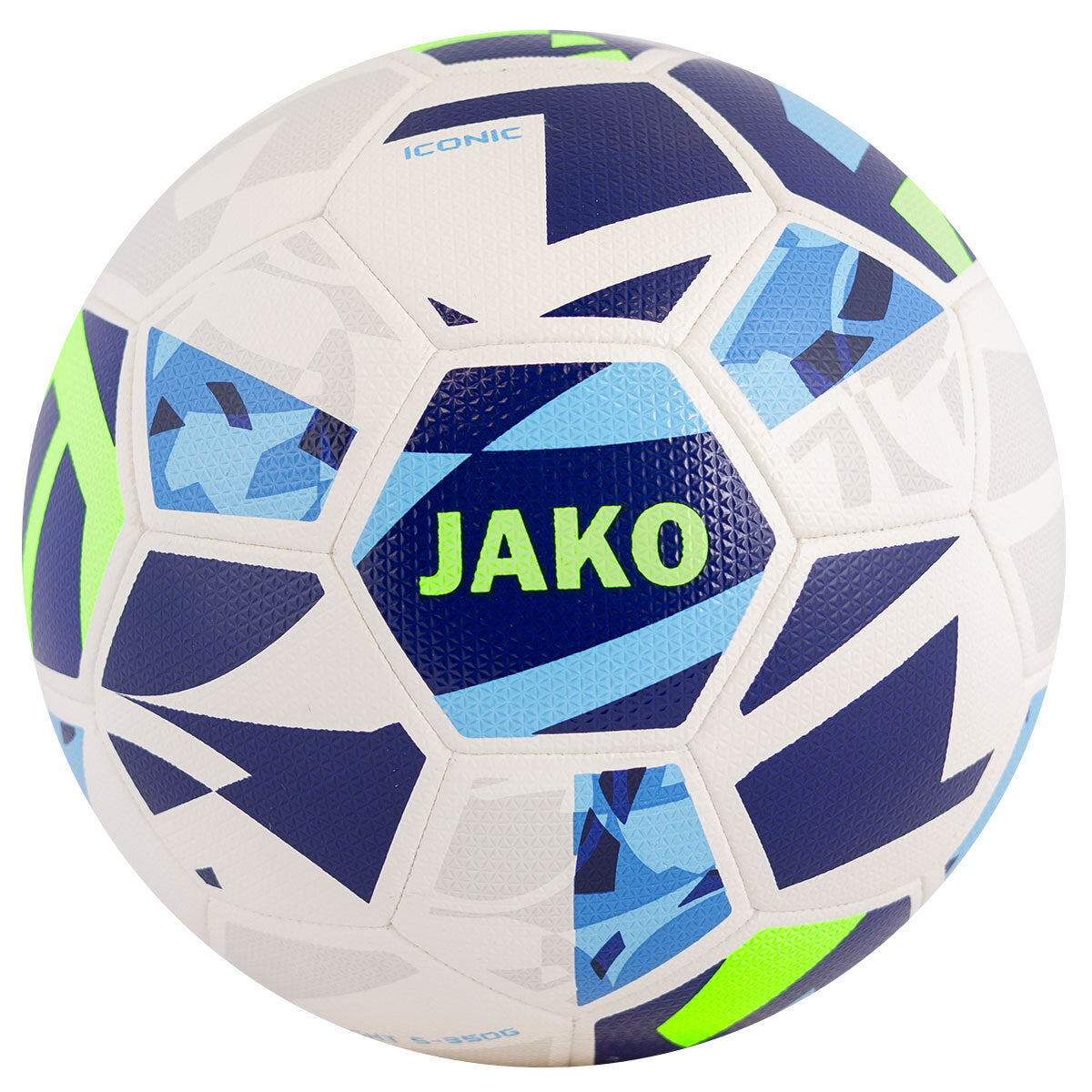 JAKO Lightball Iconic weiß/navy/neongrün, 350g