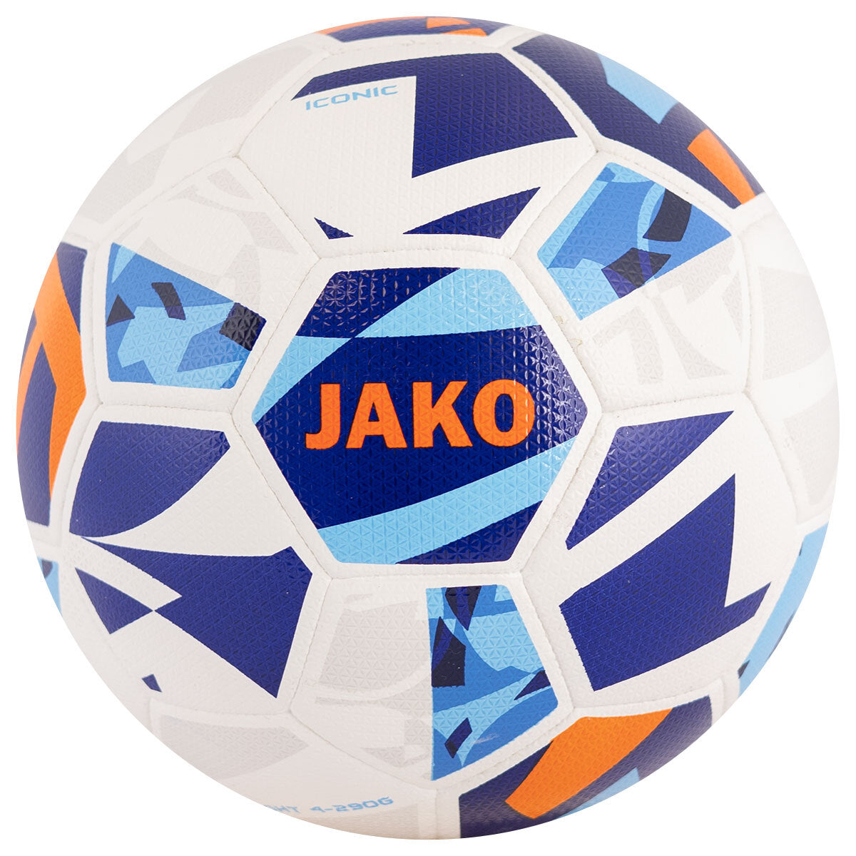 JAKO Lightball Iconic weiß/navy/neonorange, 290g