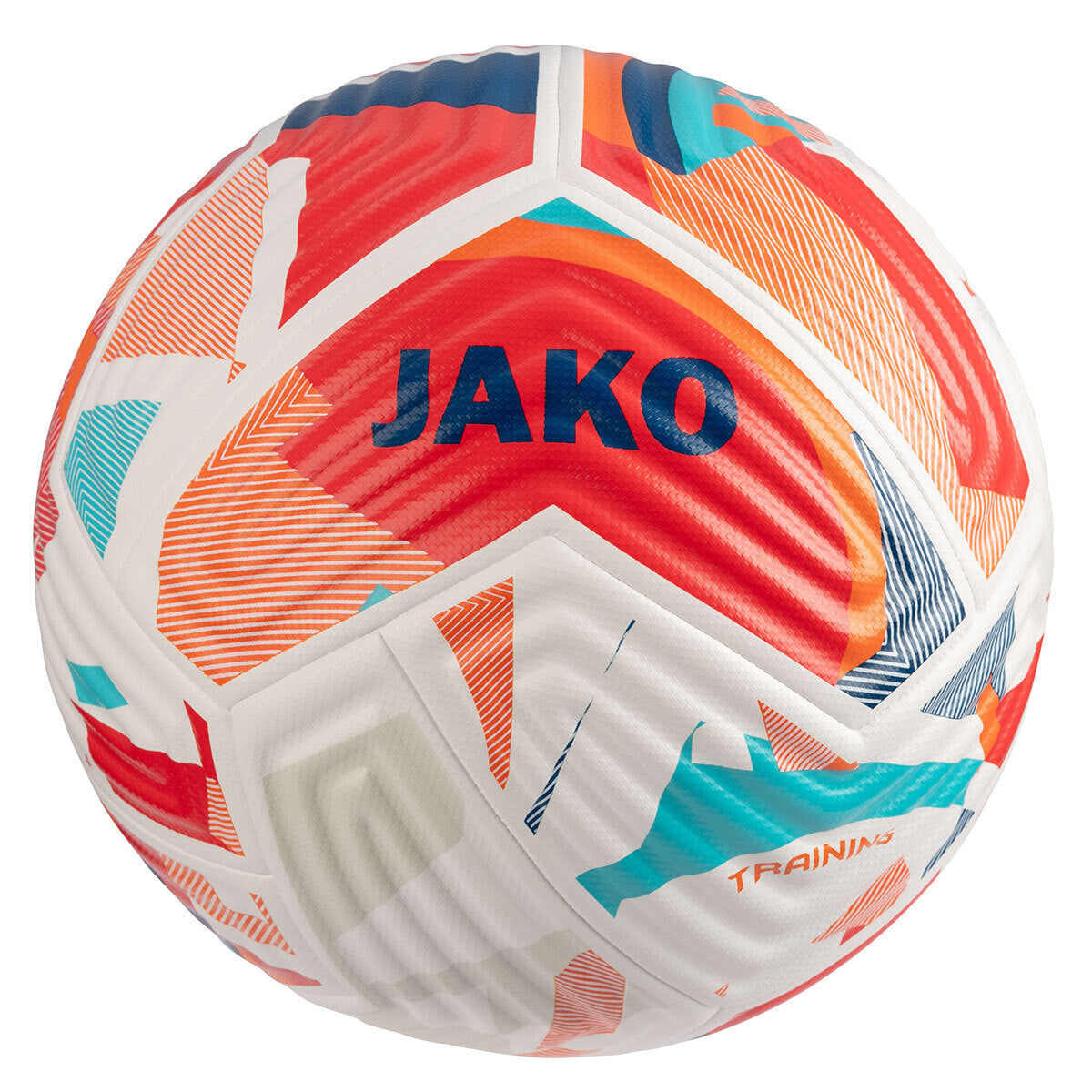 JAKO Trainingsball Flow weiß/fluo red/navy