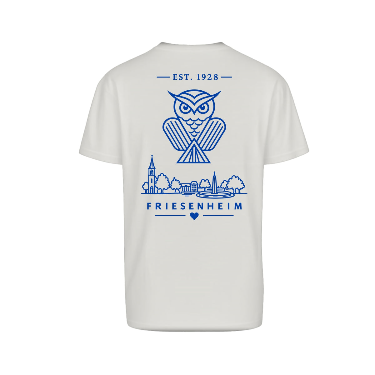 KG Eule 1928 T-Shirt BYB Oversized – Blanc White – Rückseite