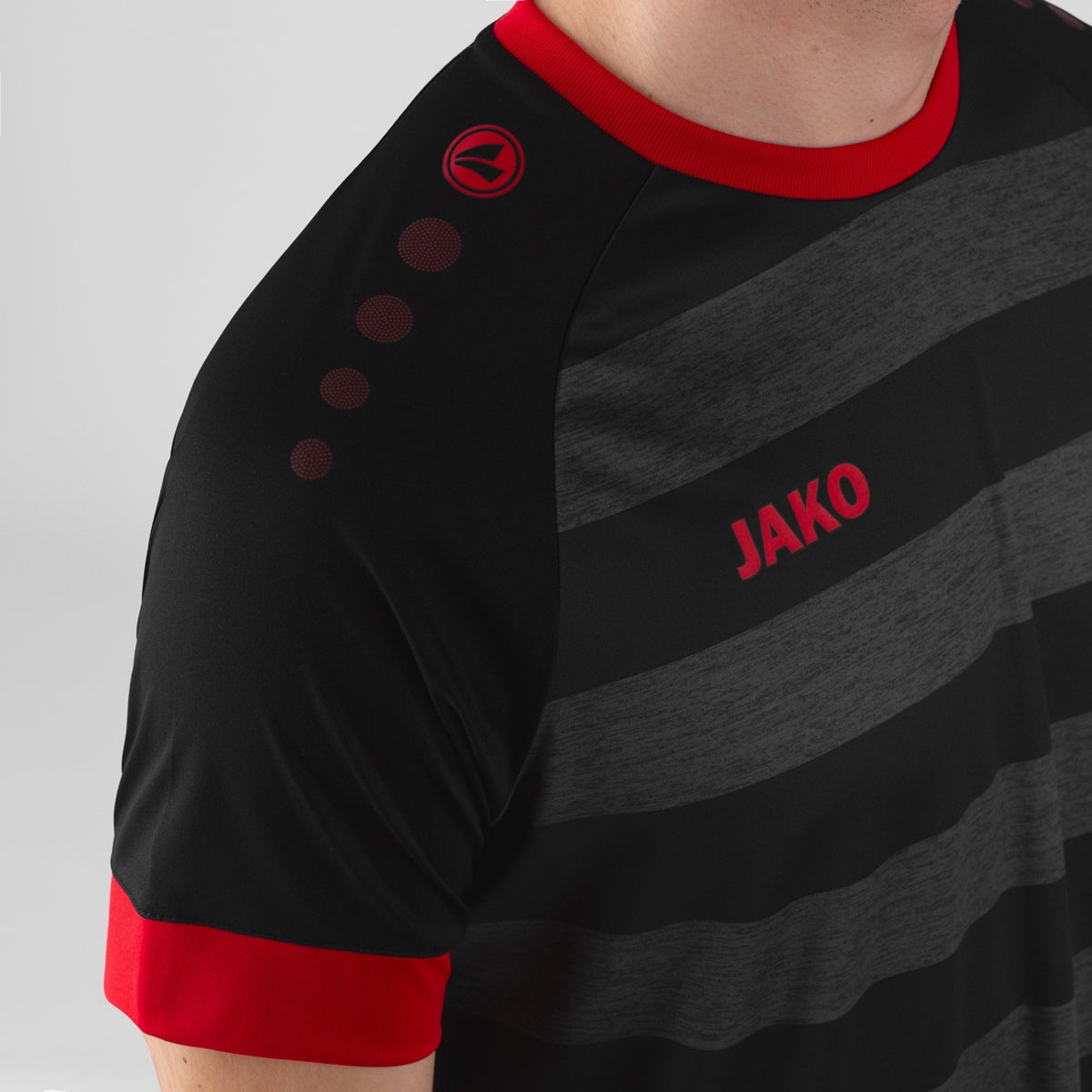 JAKO Trikot Celtic Melange KA schwarz/sportrot