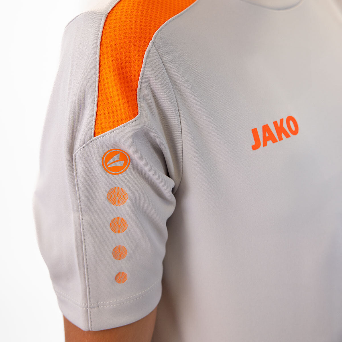 JAKO Trikot Power KA soft grey/neonorange