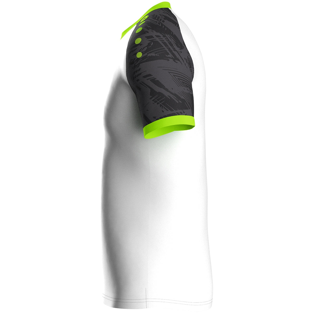JAKO Trikot Iconic KA weiß/schwarz/neongrün