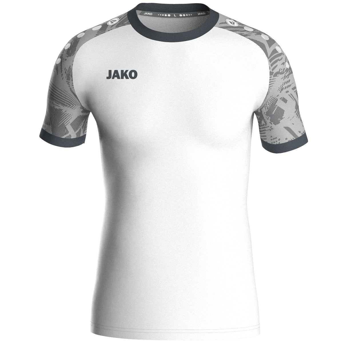 JAKO Trikot Iconic KA weiß/soft grey/anthra light