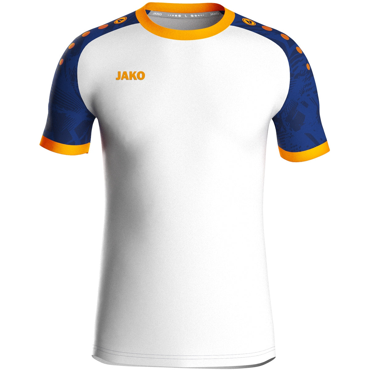 JAKO Trikot Iconic KA weiß/sportroyal/neonorange