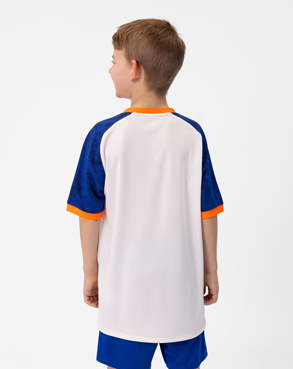 JAKO Trikot Iconic KA weiß/sportroyal/neonorange