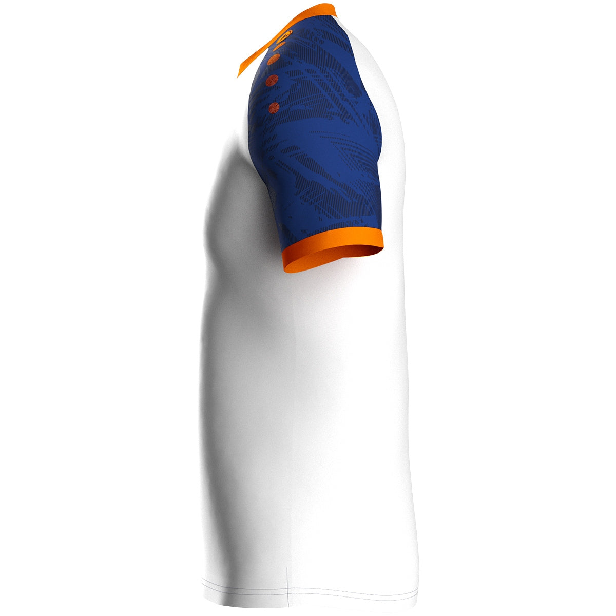 JAKO Trikot Iconic KA weiß/sportroyal/neonorange