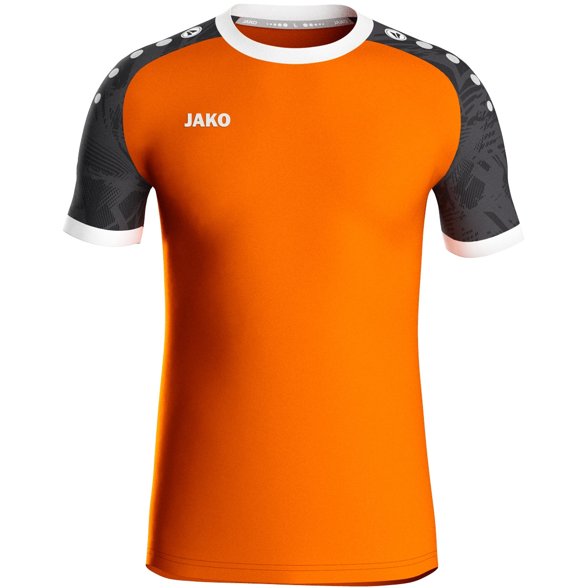 JAKO Trikot Iconic KA neonorange/schwarz