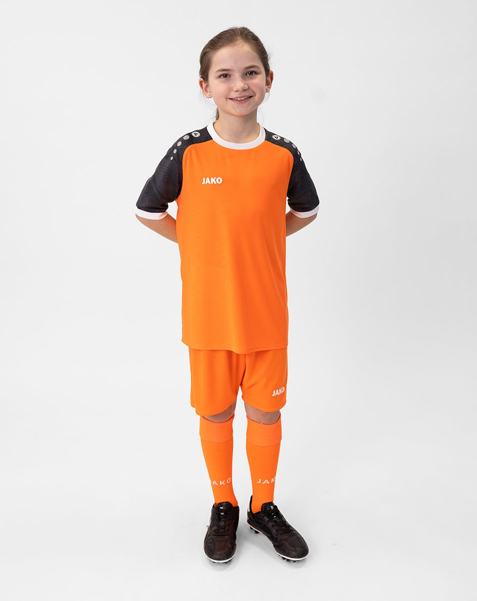 JAKO Trikot Iconic KA neonorange/schwarz