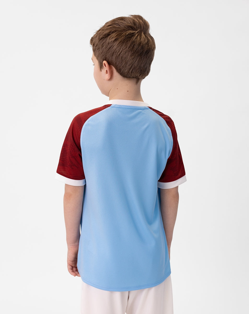 JAKO Trikot Iconic KA lightblue/weinrot