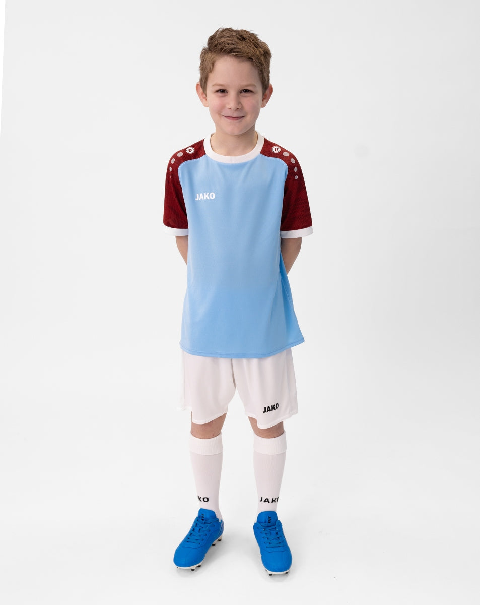 JAKO Trikot Iconic KA lightblue/weinrot