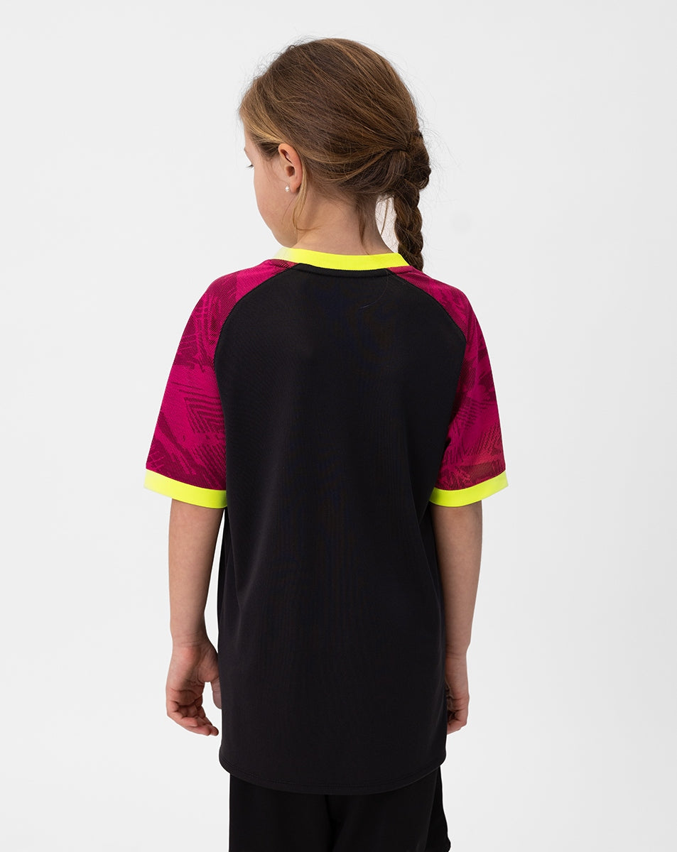 JAKO Trikot Iconic KA schwarz/pink/neongelb