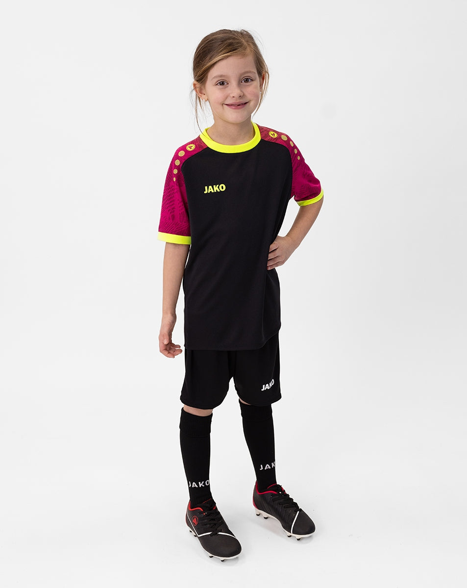 JAKO Trikot Iconic KA schwarz/pink/neongelb