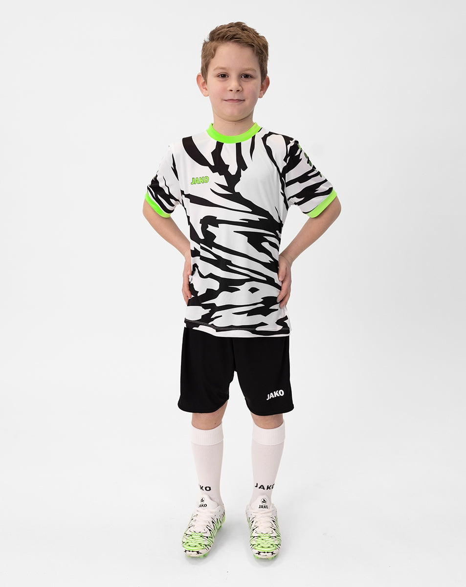 JAKO Trikot Animal KA weiß/schwarz/neongrün