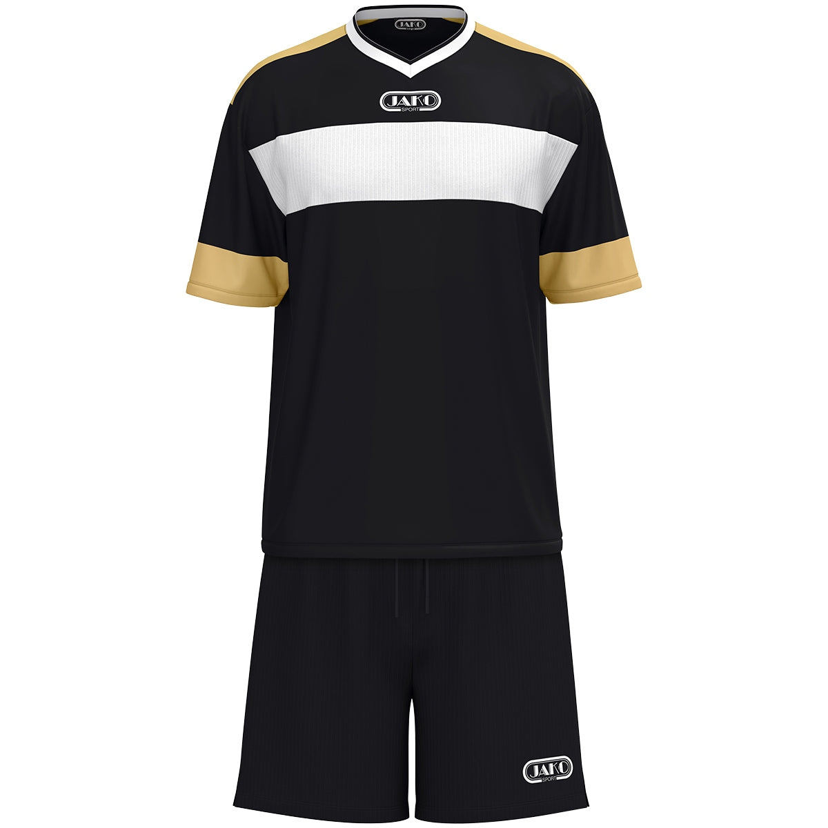 JAKO Trikot Club 92 KA schwarz/weiß/gold
