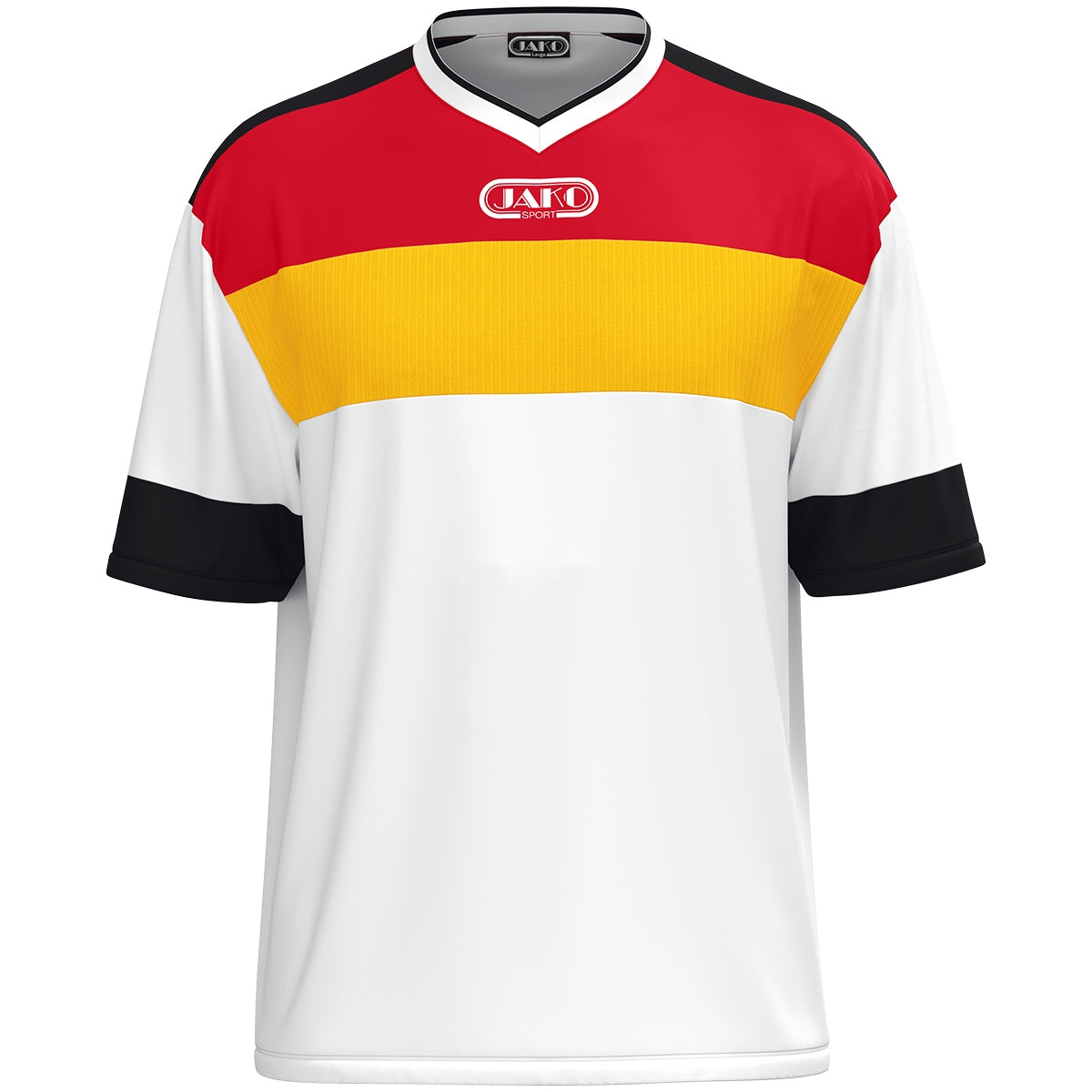 JAKO Trikot Club 92 KA weiß/gelb/rot/schwarz