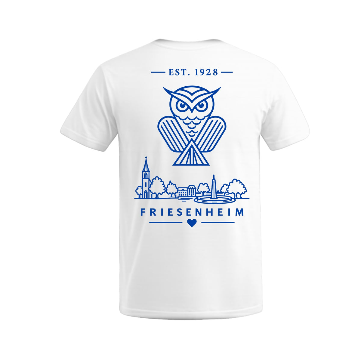 KG Eule 1928 T-Shirt Promodoro Premium – White – Rückseite