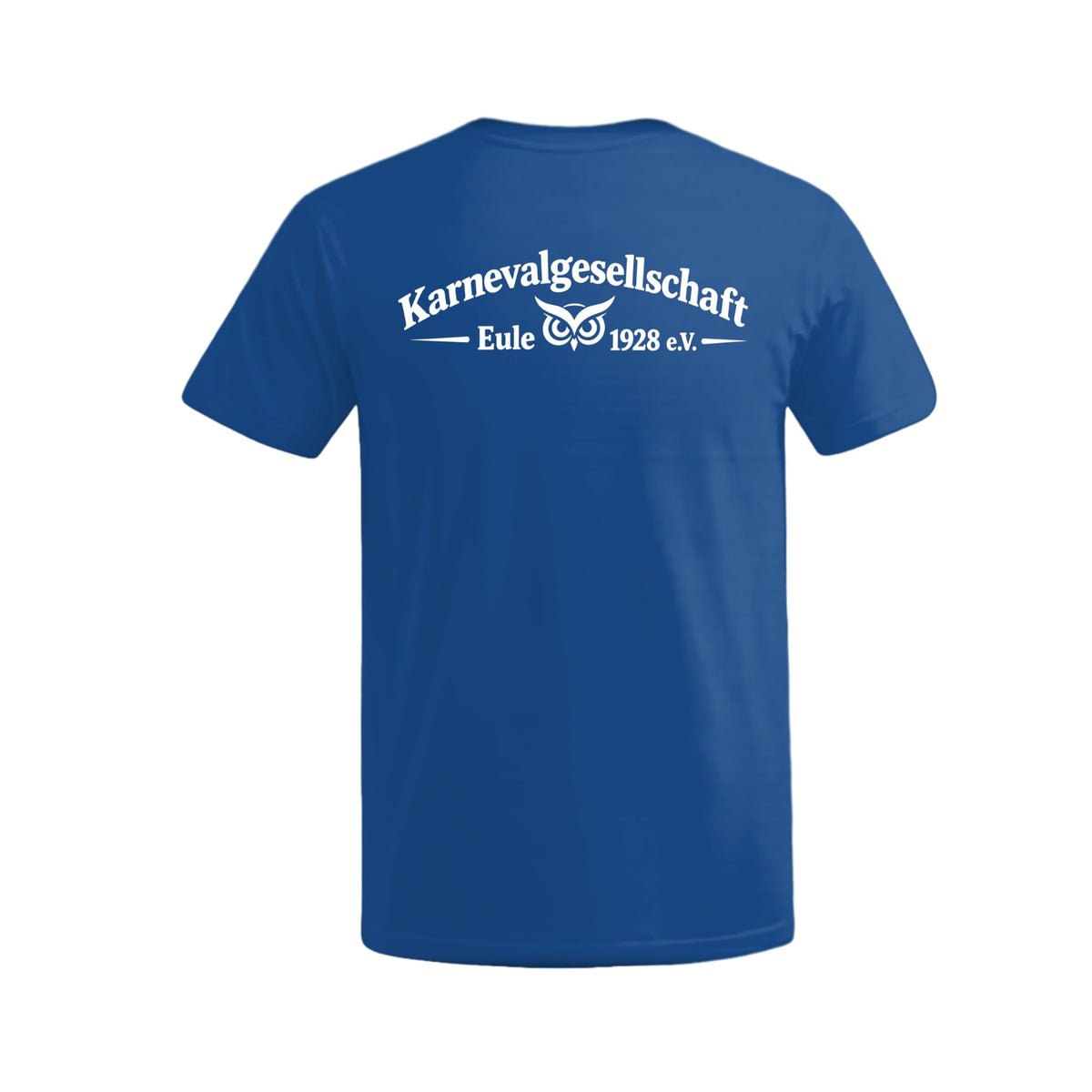 KG Eule Basic T-Shirt Promodoro Premium – Royal – Rückseite