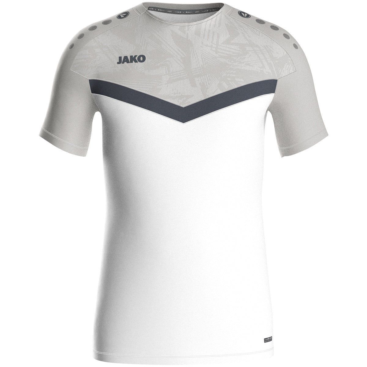 JAKO T-Shirt Iconic 6124 weiß/soft grey/anthra light