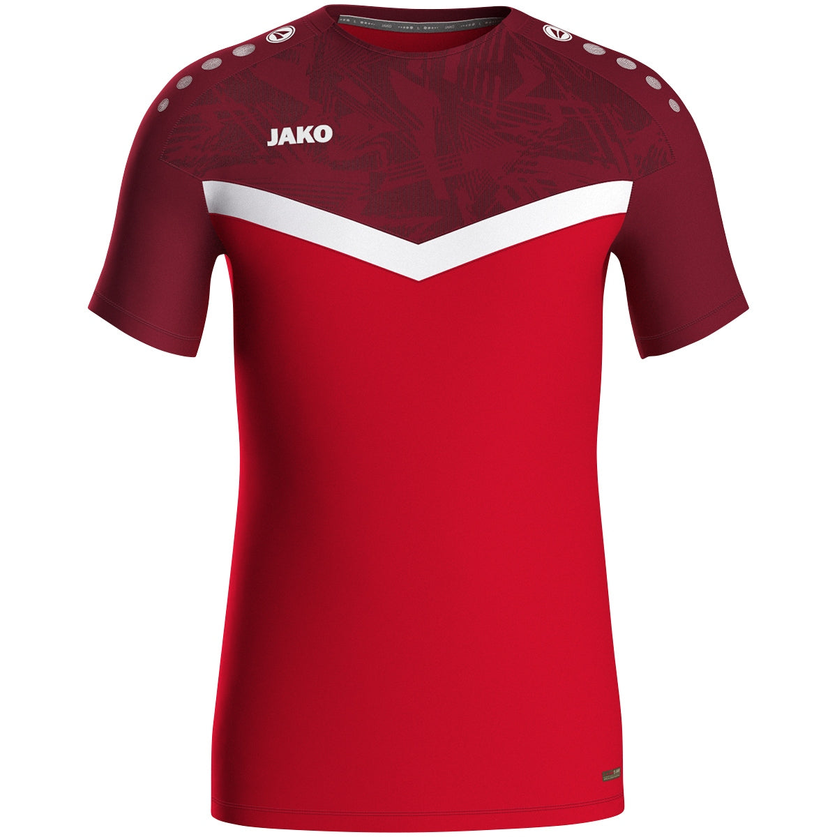 JAKO T-Shirt Iconic 6124 rot/weinrot