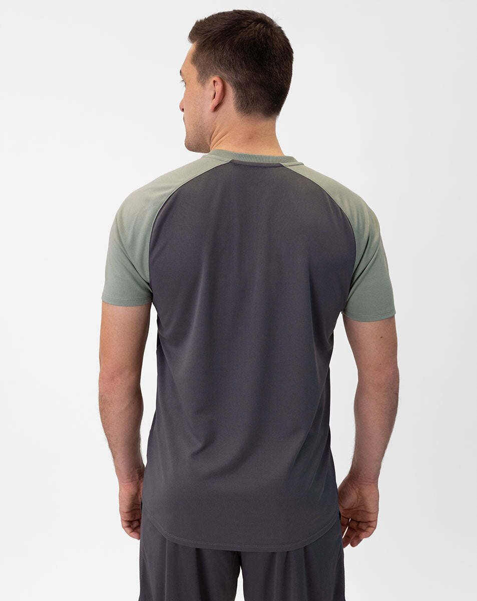 JAKO T-Shirt Iconic 6124 anthra light/mintgrün/soft grey