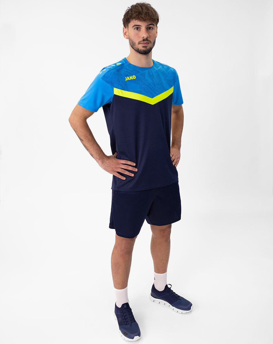 JAKO T-Shirt Iconic 6124 marine/JAKO blau/neongelb