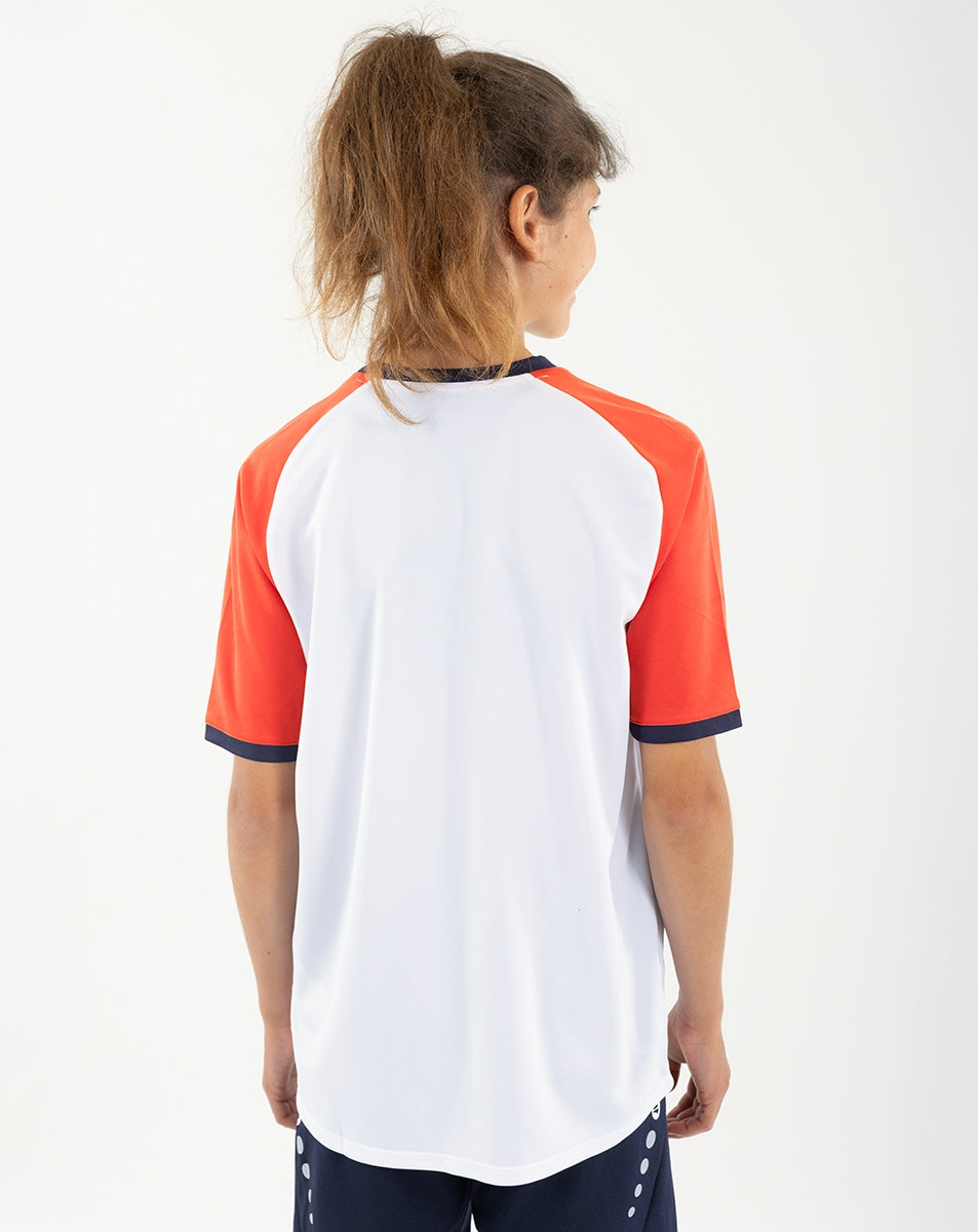JAKO T-Shirt Dynamic weiß/coral/marine