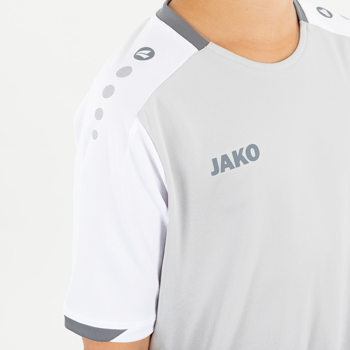 JAKO T-Shirt Dynamic hellgrau/weiß/grau