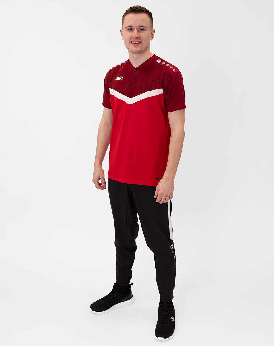JAKO Polo Iconic 6324 rot/weinrot