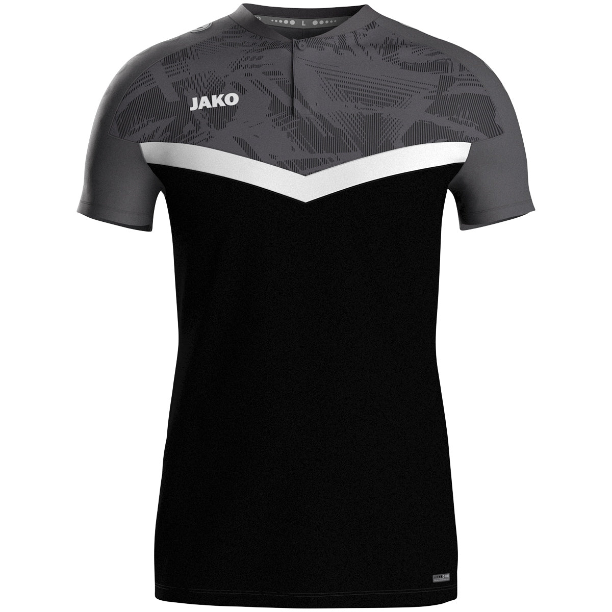 JAKO Polo Iconic 6324 schwarz/anthrazit