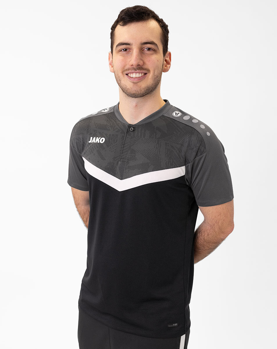 JAKO Polo Iconic 6324 schwarz/anthrazit
