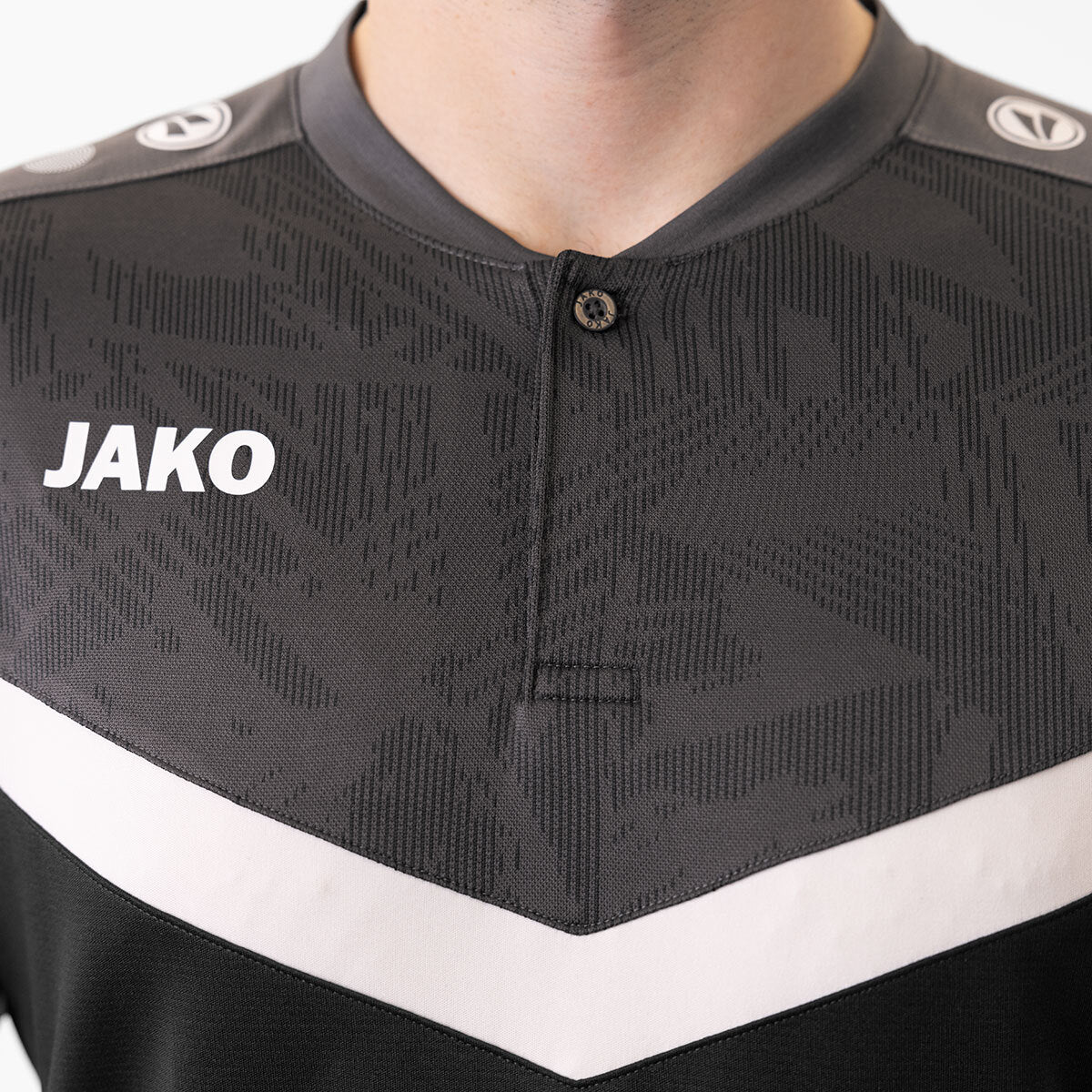 JAKO Polo Iconic 6324 schwarz/anthrazit