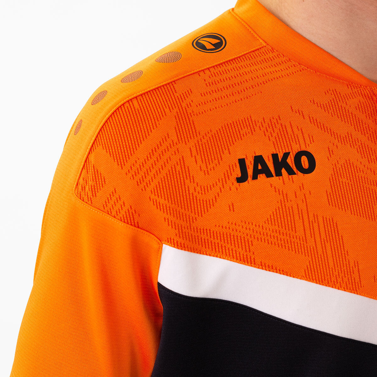 JAKO Polo Iconic 6324 schwarz/neonorange