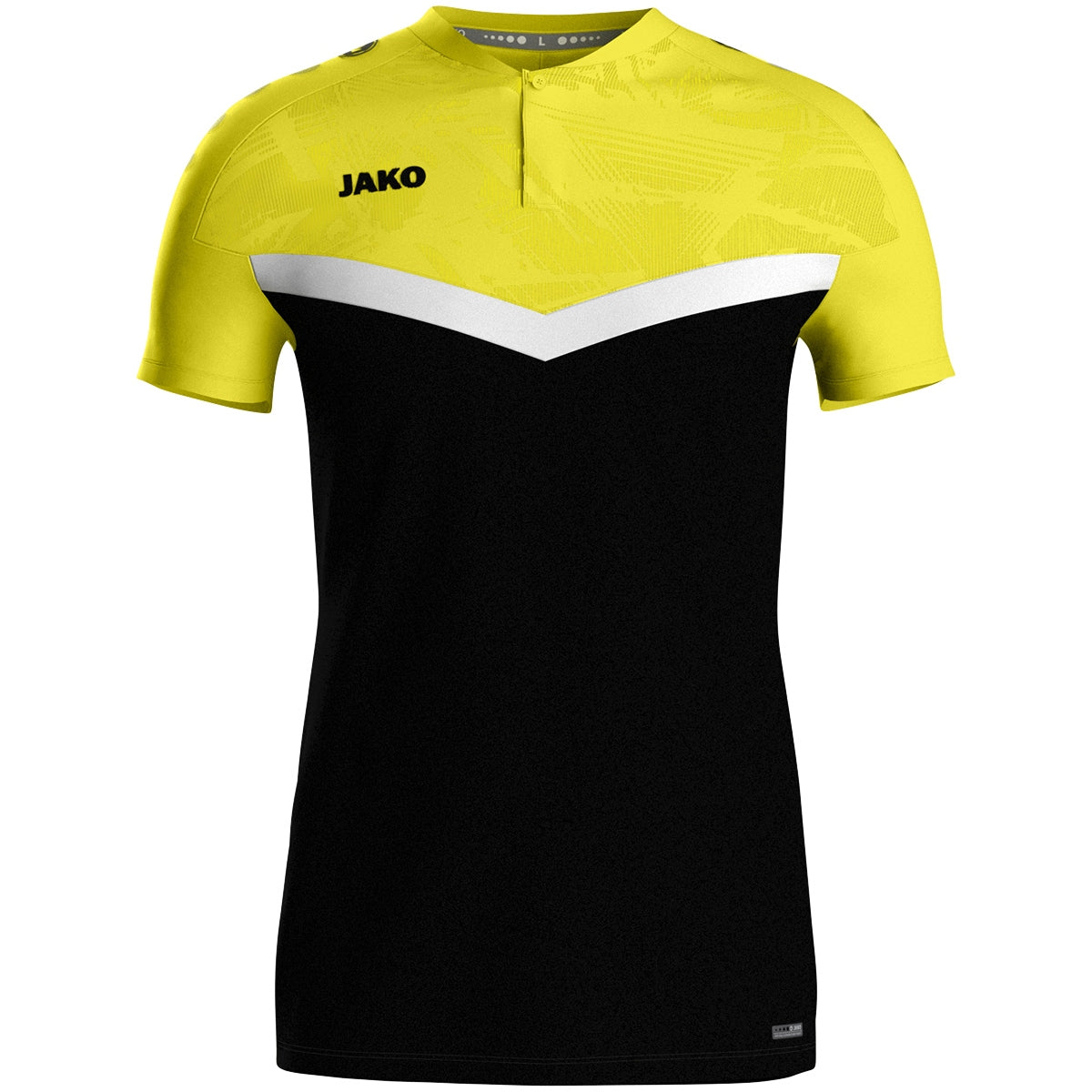 JAKO Polo Iconic 6324 schwarz/soft yellow