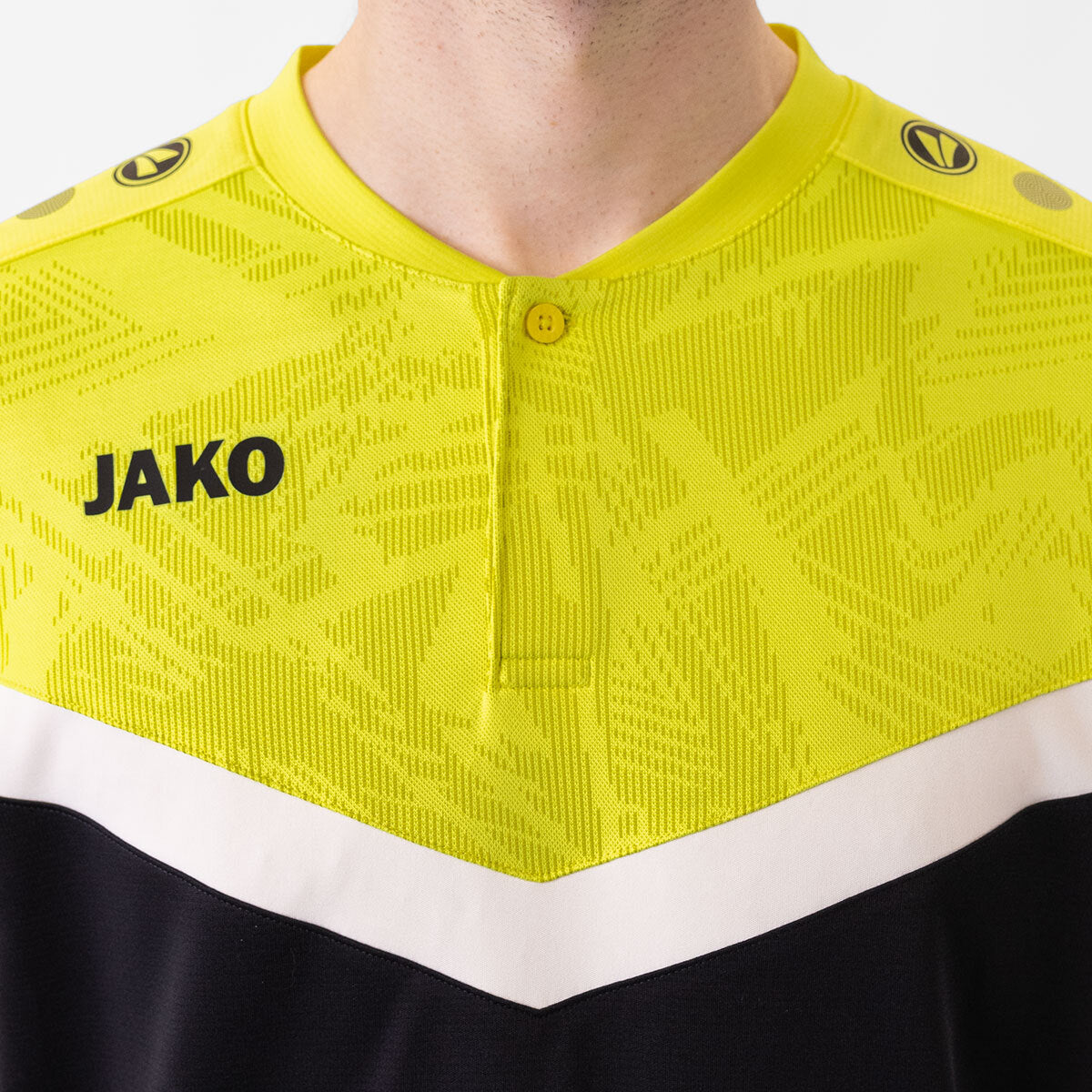 JAKO Polo Iconic 6324 schwarz/soft yellow