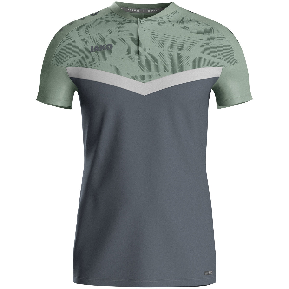 JAKO Polo Iconic 6324 anthra light/mintgrün/soft grey