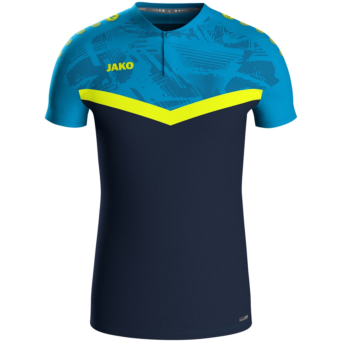 JAKO Polo Iconic 6324 marine/JAKO blau/neongelb