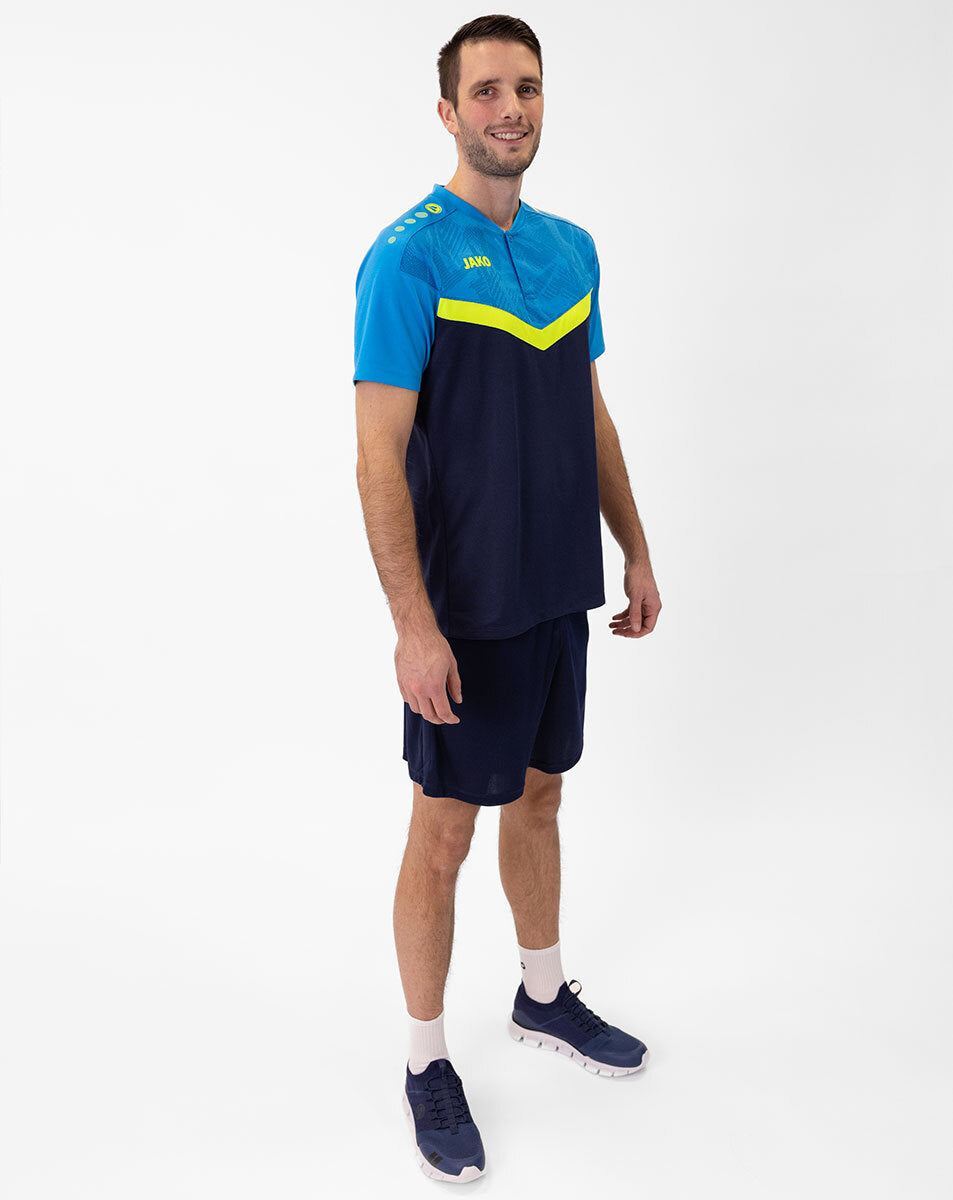 JAKO Polo Iconic 6324 marine/JAKO blau/neongelb